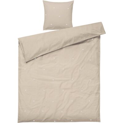 Juna Daisy Sengetøj 140X220 Cm Sand/Hvid Dk 140X220CM Beige 140X220CM Juna Daisy Sengetøj 140X220 Cm Sand/Hvid Dk 140X220CM Beige 140X220CM