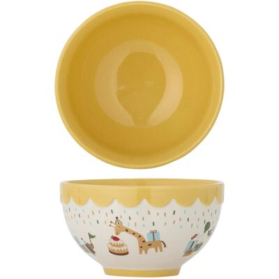Bloomingville Celebrate Bowl 500 ML Yellow 500 ML Bloomingville Celebrate Bowl 500 ML Yellow 500 ML
