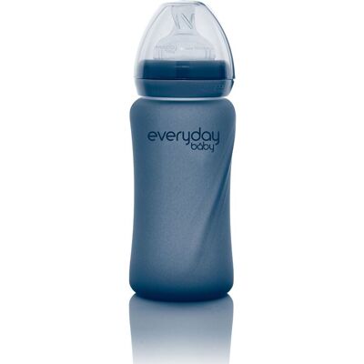 Everyday Baby Glass Baby Bottle Heat Sensing Healthy + Blueberry 240Ml 240 ml Blue 240 ml Everyday Baby Glass Baby Bottle Heat Sensing Healthy + Blueberry 240Ml 240 ml Blue 240 ml