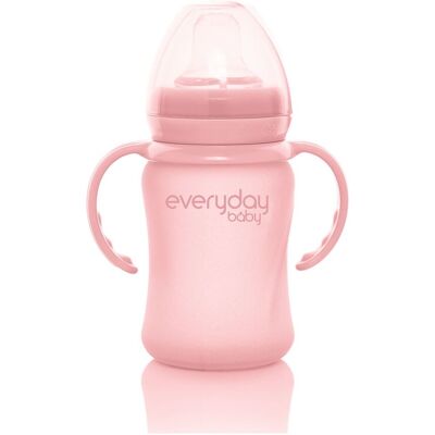 Everyday Baby Glass Sippy Cup Healthy + Rose Pink 150 ml Pink 150 ml Everyday Baby Glass Sippy Cup Healthy + Rose Pink 150 ml Pink 150 ml