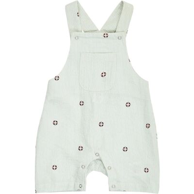 Müsli by Green Cotton Seersucker Stripe Overalls Baby 92 Green 92 Müsli by Green Cotton Seersucker Stripe Overalls Baby 92 Green 92