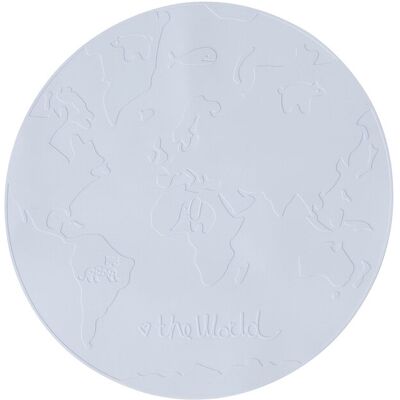 OYOY MINI Placemat The World Ø 39 CM Blue Ø 39 CM OYOY MINI Placemat The World Ø 39 CM Blue Ø 39 CM