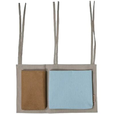 OYOY MINI Saga Bed Storage 24X40X2CM Blue 24X40X2CM OYOY MINI Saga Bed Storage 24X40X2CM Blue 24X40X2CM