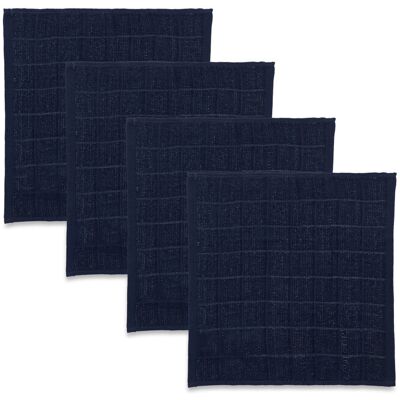 Pippi Facecloth (4-Pack) 27X27CM Navy 27X27CM Pippi Facecloth (4-Pack) 27X27CM Navy 27X27CM