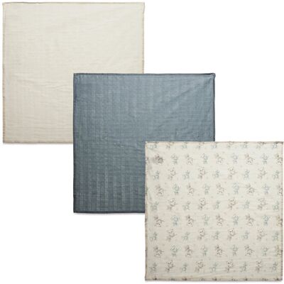 Pippi Organic Muslin Cloth (3-Pack) 7070 cm Patterned 7070 cm Pippi Organic Muslin Cloth (3-Pack) 7070 cm Patterned 7070 cm