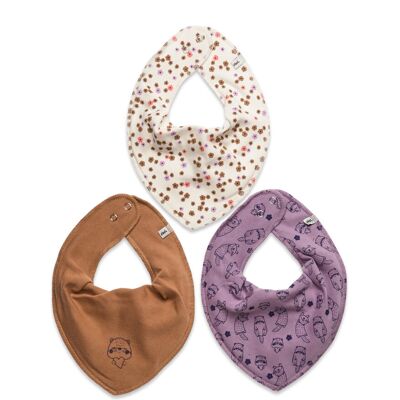 Pippi Bandana Bib Girl -Aop (3-Pack) ONE SIZE Patterned ONE SIZE Pippi Bandana Bib Girl -Aop (3-Pack) ONE SIZE Patterned ONE SIZE