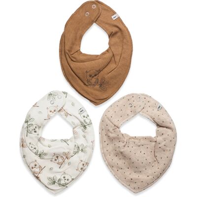Pippi Bandana Bib Uni -Aop (3-Pack) ONE SIZE Patterned ONE SIZE Pippi Bandana Bib Uni -Aop (3-Pack) ONE SIZE Patterned ONE SIZE