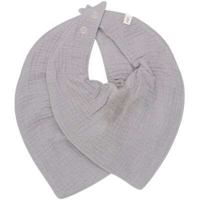 Pippi Bib Muslin (2-Pack) ONE SIZE Grey ONE SIZE Pippi Bib Muslin (2-Pack) ONE SIZE Grey ONE SIZE