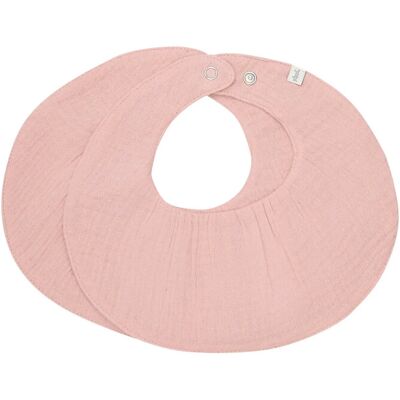 Pippi Bib Muslin (2-Pack) ONE SIZE Pink ONE SIZE Pippi Bib Muslin (2-Pack) ONE SIZE Pink ONE SIZE