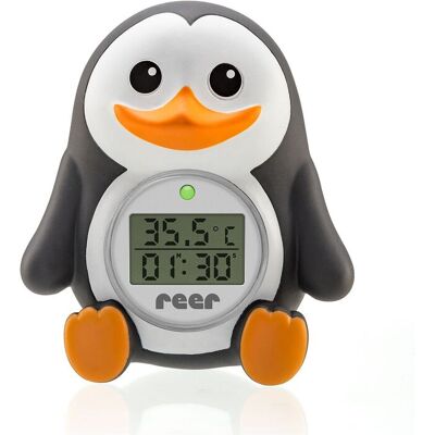 Reer Myhappypingu 2In1 Digital Bath And Room Thermometer ONE SIZE Black ONE SIZE Reer Myhappypingu 2In1 Digital Bath And Room Thermometer ONE SIZE Black ONE SIZE