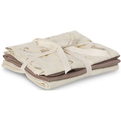 That's Write Bora Muslin Cloth 3-Pack 70X70CM Cream 70X70CM That's Write Bora Muslin Cloth 3-Pack 70X70CM Cream 70X70CM
