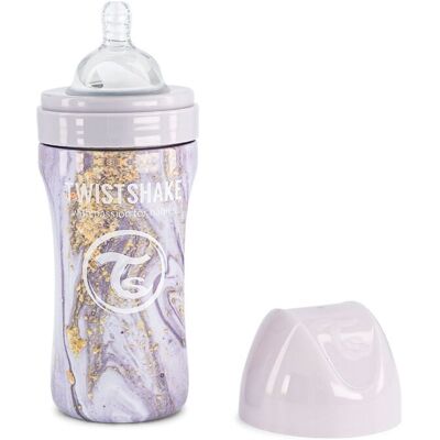 Twistshake Anti-Colic Stainless Steel 330Ml Marble Grey ONE SIZE Grey ONE SIZE Twistshake Anti-Colic Stainless Steel 330Ml Marble Grey ONE SIZE Grey ONE SIZE