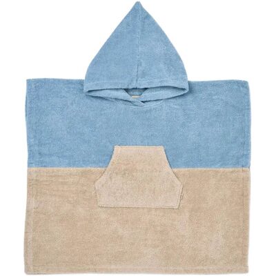 Wheat Terry Poncho Lille 7-8Y Blue 7-8Y Wheat Terry Poncho Lille 7-8Y Blue 7-8Y