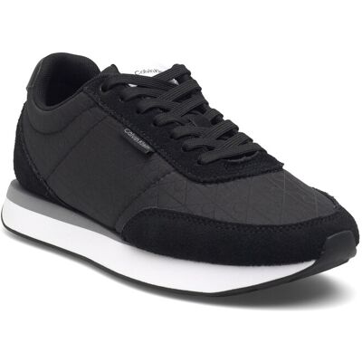 Calvin Retro Runner Lace Up Aop Nyl 38 Black 38 Calvin Retro Runner Lace Up Aop Nyl 38 Black 38
