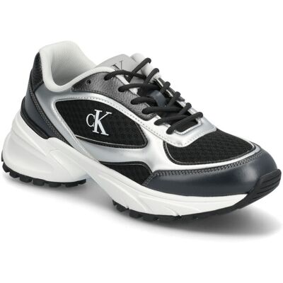 Calvin Hike Runner Lace Up Mesh Mix Met 40 Black 40 Calvin Hike Runner Lace Up Mesh Mix Met 40 Black 40