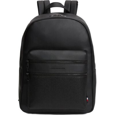 Tommy Hilfiger Th Woven Backpack ONE SIZE Black ONE SIZE Tommy Hilfiger Th Woven Backpack ONE SIZE Black ONE SIZE