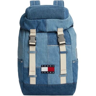 Tommy Hilfiger Tjm Denim Patchwork Backpack ONE SIZE Blue ONE SIZE Tommy Hilfiger Tjm Denim Patchwork Backpack ONE SIZE Blue ONE SIZE