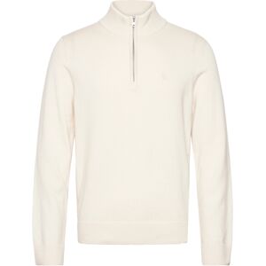 Abercrombie & Fitch Long Sleeve Icon Quarter Zip M Cream M Abercrombie & Fitch Long Sleeve Icon Quarter Zip M Cream M