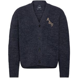 Abercrombie & Fitch Fuzzy Intarsia Cardigan M Grey M Abercrombie & Fitch Fuzzy Intarsia Cardigan M Grey M