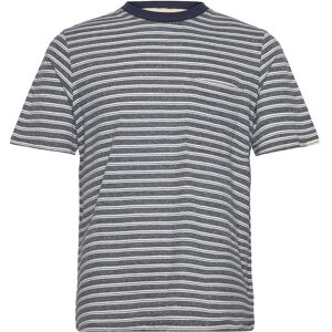 Anerkjendt Akkikki Cot/Linen Stripe Tee S Navy S Anerkjendt Akkikki Cot/Linen Stripe Tee S Navy S