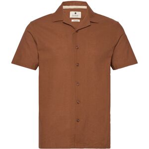 Anerkjendt Akleo S/S Cot/Linen Shirt L Brown L Anerkjendt Akleo S/S Cot/Linen Shirt L Brown L