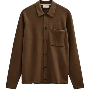 Anerkjendt Aksvend Needle Rib Knit Cardigan XL Brown XL Anerkjendt Aksvend Needle Rib Knit Cardigan XL Brown XL