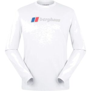 Berghaus Bg M Big Logo Ls Tee M White M Berghaus Bg M Big Logo Ls Tee M White M