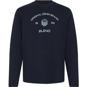 Blend Bhkarson Logo L/S Tee S Navy S Blend Bhkarson Logo L/S Tee S Navy S