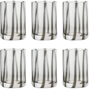 Bloomingville Silja Drinking Glass Ø7XH10CM Black Ø7XH10CM Bloomingville Silja Drinking Glass Ø7XH10CM Black Ø7XH10CM