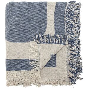 Bloomingville Ethan Throw 160X130CM Blue 160X130CM Bloomingville Ethan Throw 160X130CM Blue 160X130CM