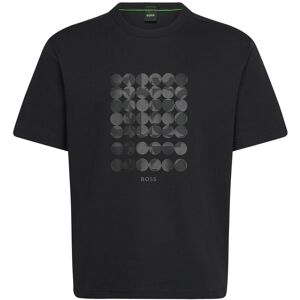 Boss Tee Print Striped C S Black S Boss Tee Print Striped C S Black S