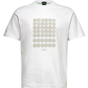 Boss Tee Print Striped C S White S Boss Tee Print Striped C S White S