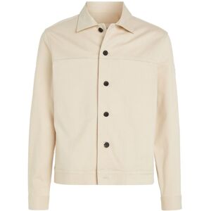 Calvin Brushed Cotton Overshirt XXL Cream XXL Calvin Brushed Cotton Overshirt XXL Cream XXL
