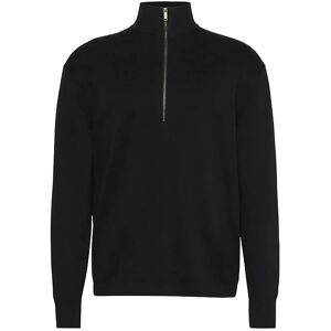 Calvin Ls Supima Qz Sweater 12Gg S Black S Calvin Ls Supima Qz Sweater 12Gg S Black S