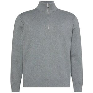Calvin Ls Supima Qz Sweater 12Gg S Grey S Calvin Ls Supima Qz Sweater 12Gg S Grey S
