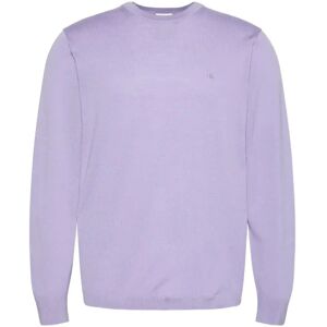 Calvin Ls 100% Merino Crew 14Gg M Purple M Calvin Ls 100% Merino Crew 14Gg M Purple M