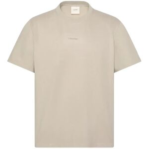 Calvin Ss Stretch Cotton Pique Nano Tee L Beige L Calvin Ss Stretch Cotton Pique Nano Tee L Beige L