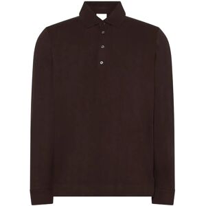 Calvin Ls Jacquard Wool Polo S Brown S Calvin Ls Jacquard Wool Polo S Brown S
