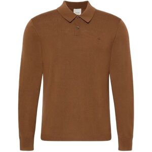Calvin Ls 100% Merino Polo 14Gg S Brown S Calvin Ls 100% Merino Polo 14Gg S Brown S