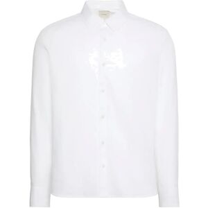 Calvin Ls Aop Jacquard Easy Shirt M White M Calvin Ls Aop Jacquard Easy Shirt M White M
