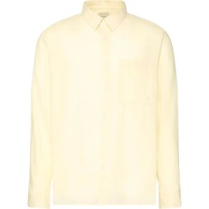 Calvin Ls Solid Linen Classic Shirt M Yellow M Calvin Ls Solid Linen Classic Shirt M Yellow M