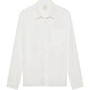 Calvin Ls Solid Linen Classic Shirt L White L Calvin Ls Solid Linen Classic Shirt L White L