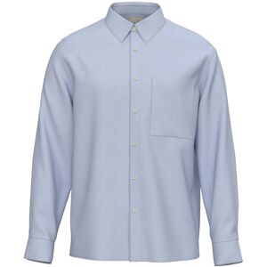 Calvin Ls Solid Linen Classic Shirt M Blue M Calvin Ls Solid Linen Classic Shirt M Blue M