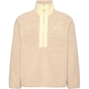 Calvin Ls Sherpa Roll Neck Qtr Zip Po L Beige L Calvin Ls Sherpa Roll Neck Qtr Zip Po L Beige L