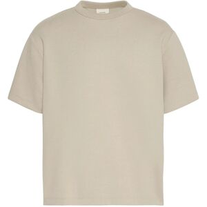 Calvin Ss Crinkle Crepe Spacer Tee S Beige S Calvin Ss Crinkle Crepe Spacer Tee S Beige S