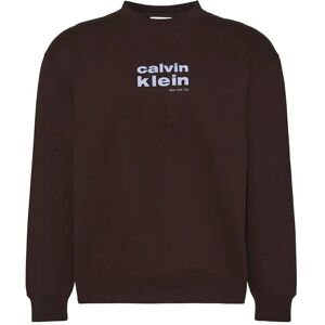 Calvin Ls 350Fleece Retro Graphic Crewn M Brown M Calvin Ls 350Fleece Retro Graphic Crewn M Brown M