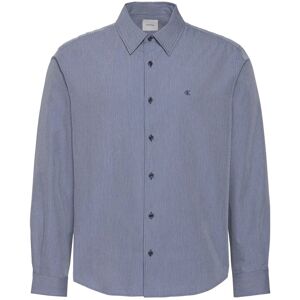 Calvin Ls Yd Stripe Seersucker Classic M Blue M Calvin Ls Yd Stripe Seersucker Classic M Blue M