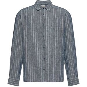 Calvin Ls Yd Pinstripe Linen Classic Sh S Navy S Calvin Ls Yd Pinstripe Linen Classic Sh S Navy S