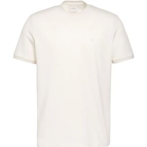 Calvin Ss Tonal Stripe Crewnk Tee L Cream L Calvin Ss Tonal Stripe Crewnk Tee L Cream L