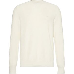 Calvin Ls Textured Cotton Crewnk Sweate S Cream S Calvin Ls Textured Cotton Crewnk Sweate S Cream S